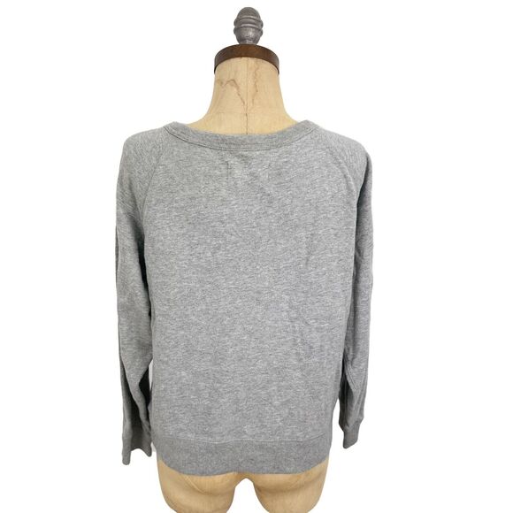 EVERLANE The Lightweight French Terry Crew Sweatshirt S Heather Gray EUC B12 - Picture 4 of 6